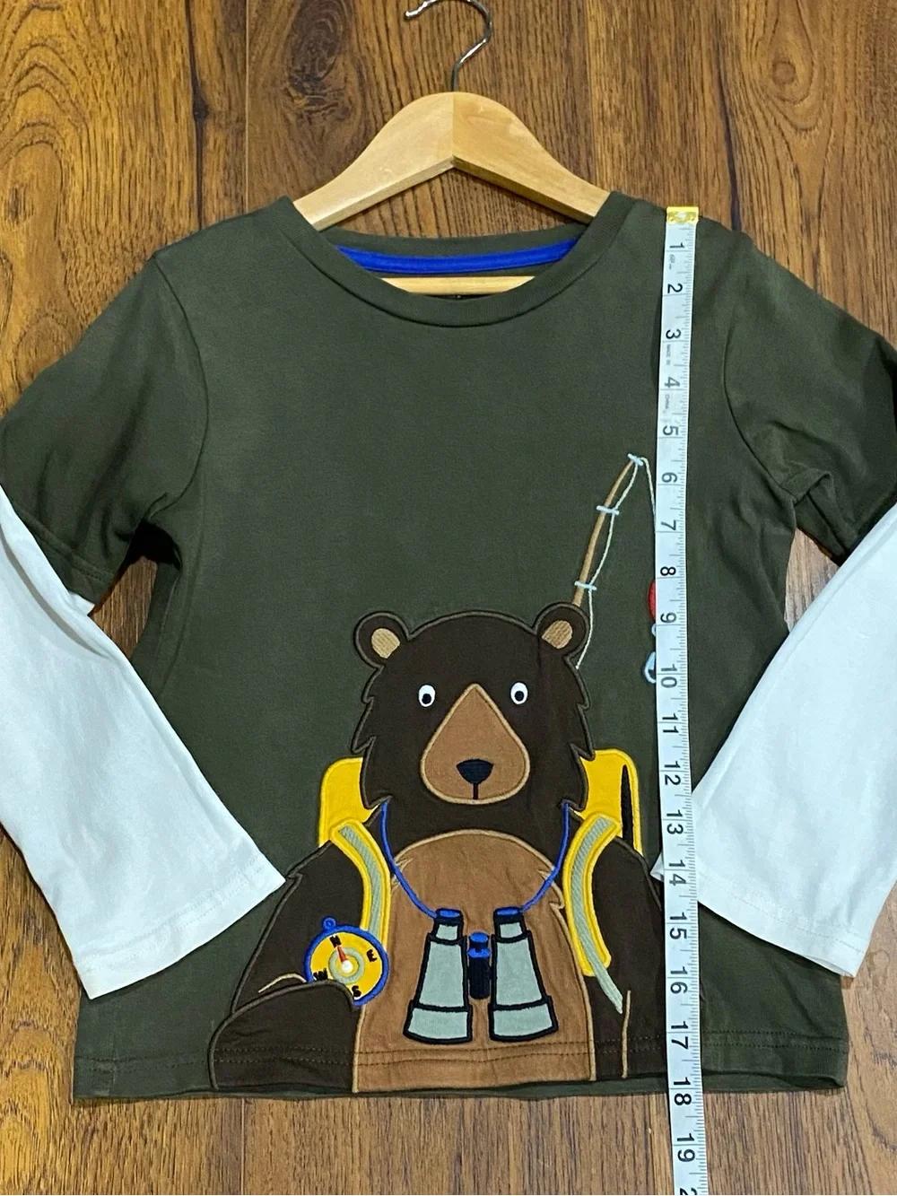 Gymboree Boys ‘S’More Fun’ Bear Shirt and Camo Pants Size 5T